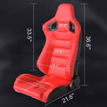 RACING SEAT red-vinyl