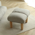 Pedals, Stools, Can Be Matched With Sofa And Chair Pedals, Free Combination, Lounge Chair, Leisure Chair Gray Linen Metal