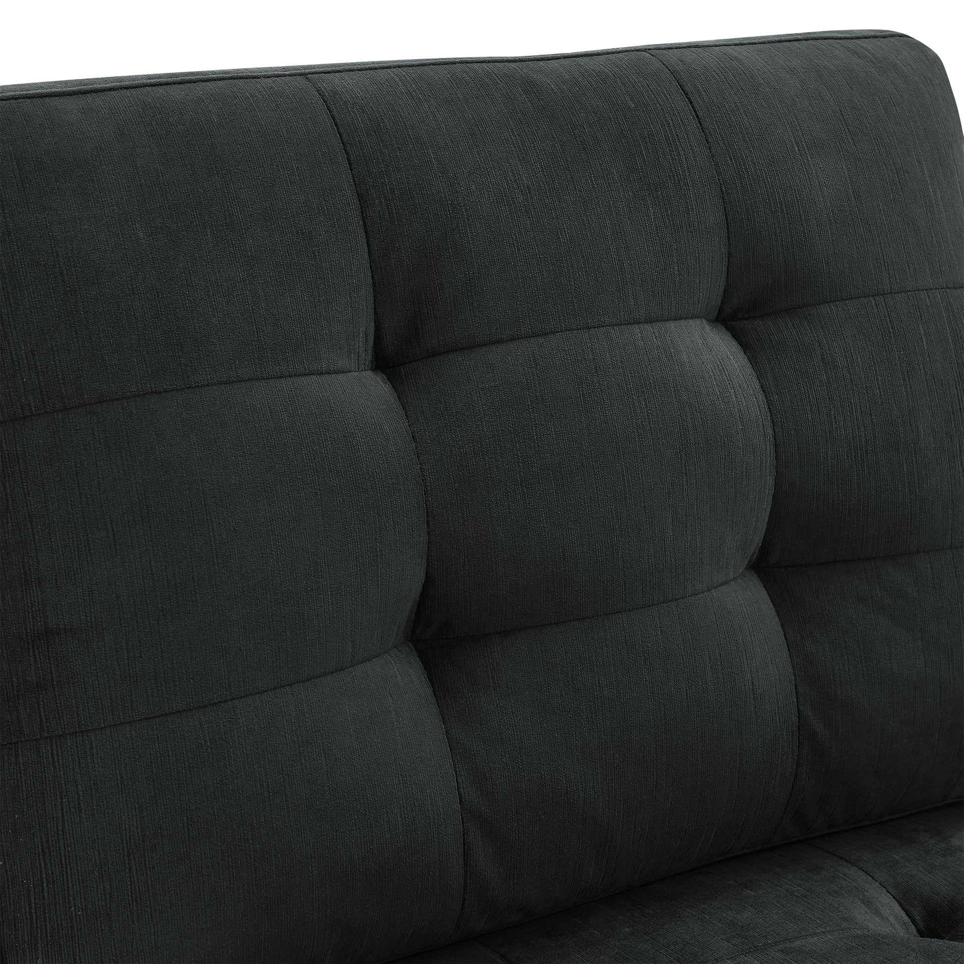 Single Chair For Modular Sectional,Black Velvet 26.5"X31.5"X36" Black Velvet