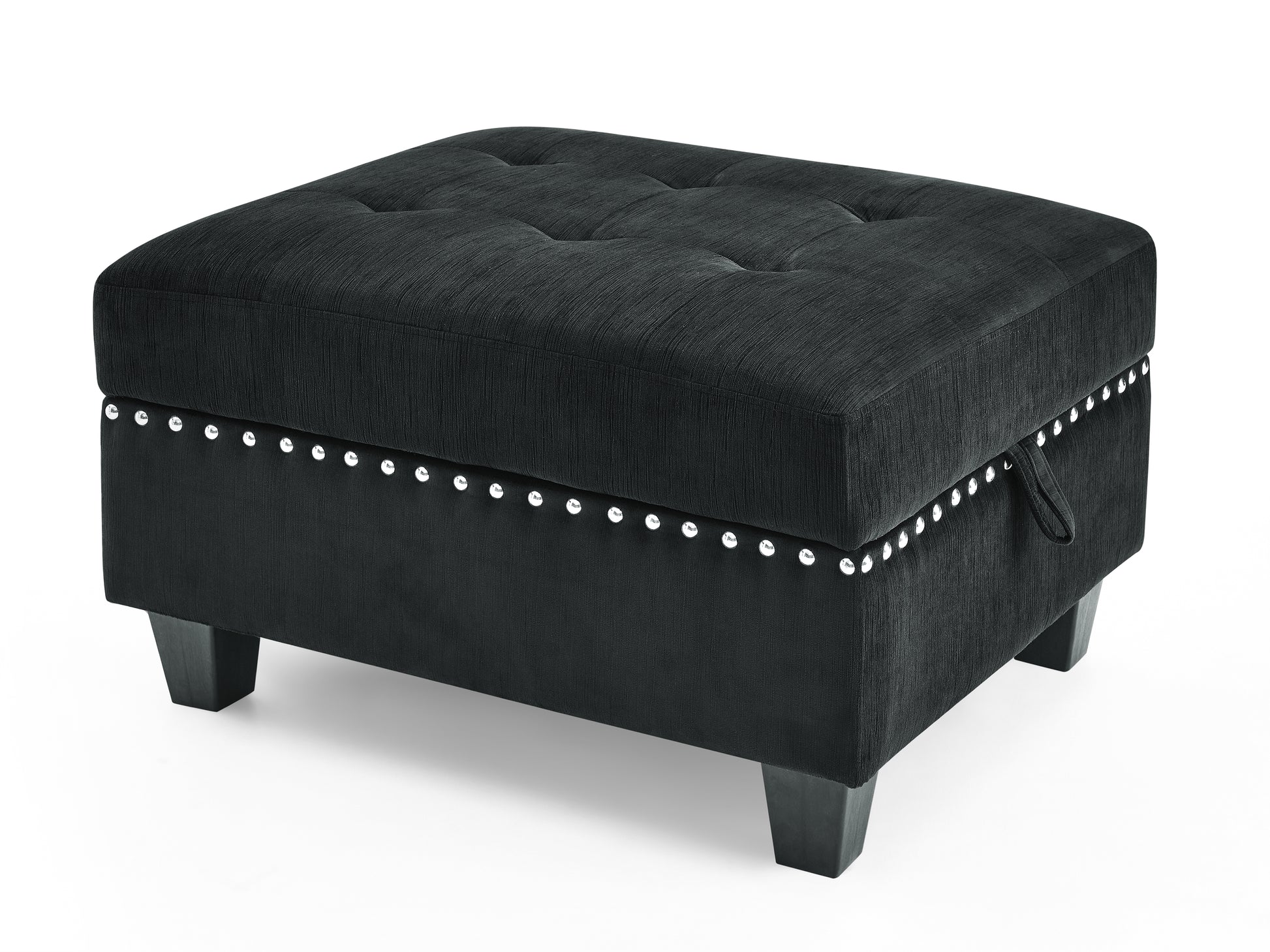 U Shape Modular Sectional Sofa,Diy Combination,Includes Four Single Chair And Two Corner,Black Velvet. Black Velvet