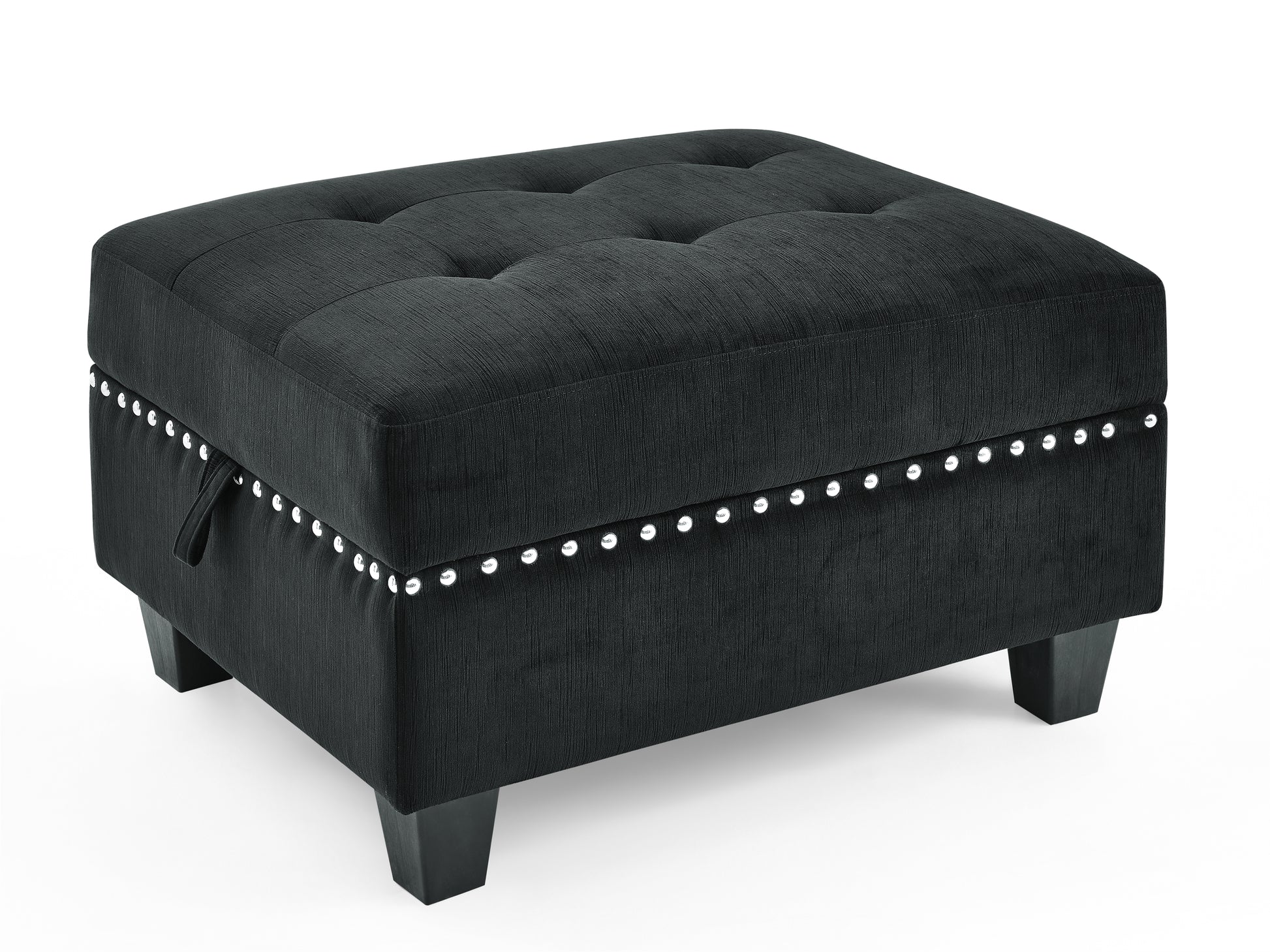 U Shape Modular Sectional Sofa,Diy Combination,Includes Four Single Chair And Two Corner,Black Velvet. Black Velvet