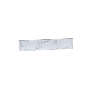 43" Carrara White Engineered Stone Vanity Top Backsplash White Stone