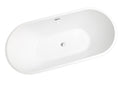 Acrylic Alcove Freestanding Soaking Bathtub White Acrylic