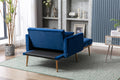 Coolmore Fashionable And Classic Style Chaise Lounge Chair Accent Chair For Living Room, Bedroom Navy Velvet Navy Foam Velvet