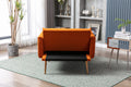Coolmore Fashionable And Classic Style Chaise Lounge Chair Accent Chair For Living Room, Bedroom Orange Orange Foam Velvet
