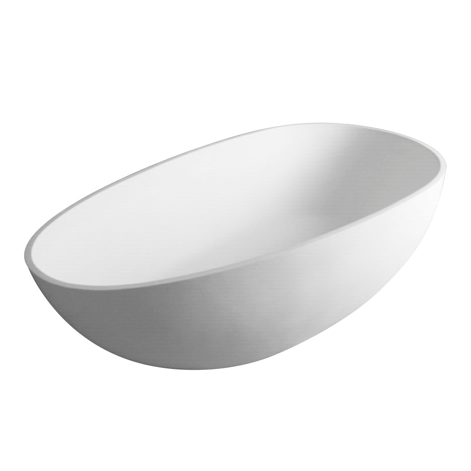 Solid Surface Freestanding Bathtub White Solid Surface