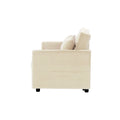 2033 Beige Leisure Beautiful Sofa Beige Velvet