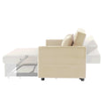 2033 Beige Leisure Beautiful Sofa Beige Velvet