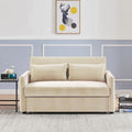 2033 Beige Leisure Beautiful Sofa Beige Velvet