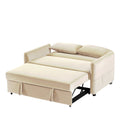 2033 Beige Leisure Beautiful Sofa Beige Velvet