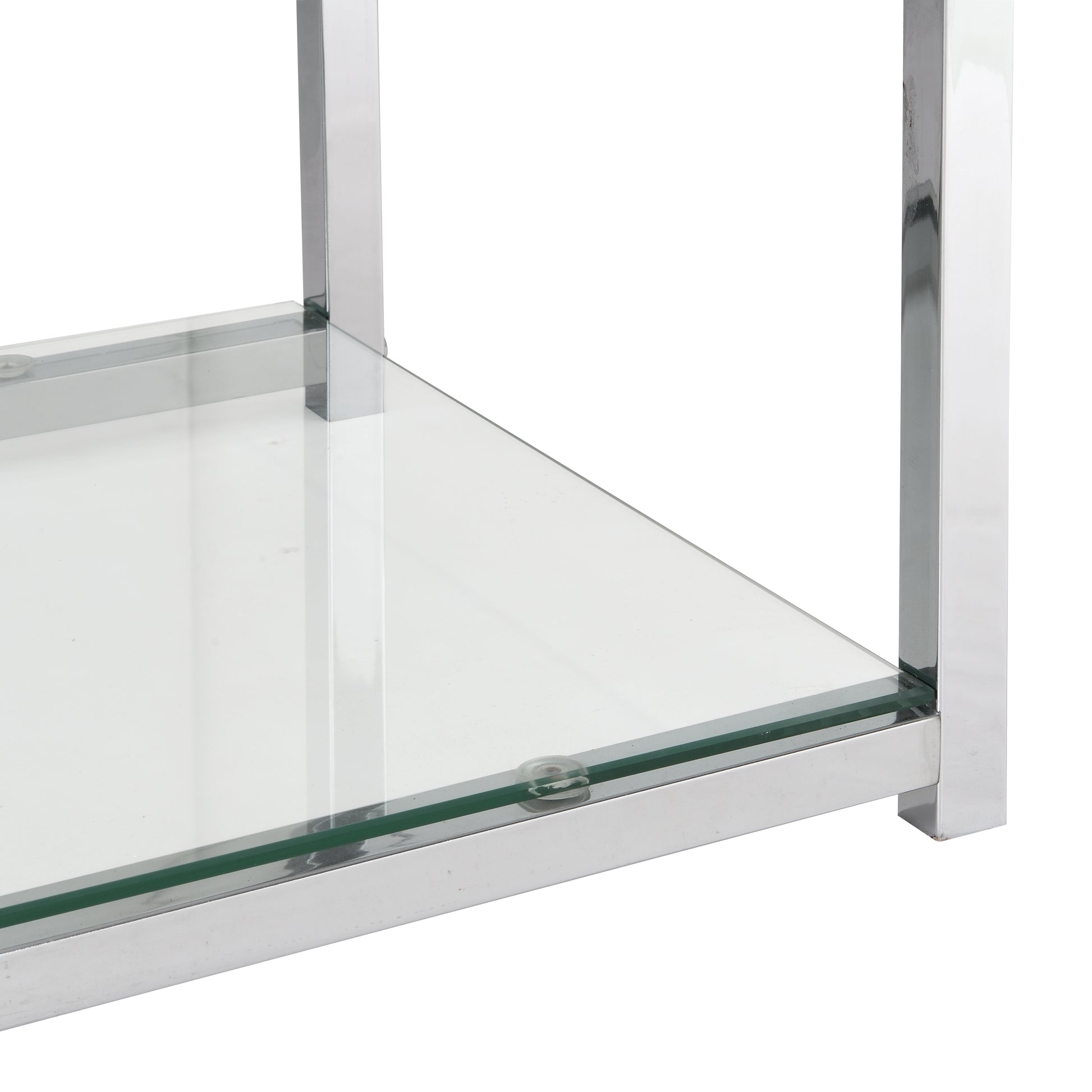 Bar Cart Kitchen Bar&Serving Cart For Home With Glass Holder And Wine Rack, 3 Tier Kitchen Trolley With Tempered Glass Shelves And Chrome Finished Chrome Glass Metal