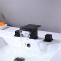 Waterfall Widespread Bathroom Sink Faucet,For 3