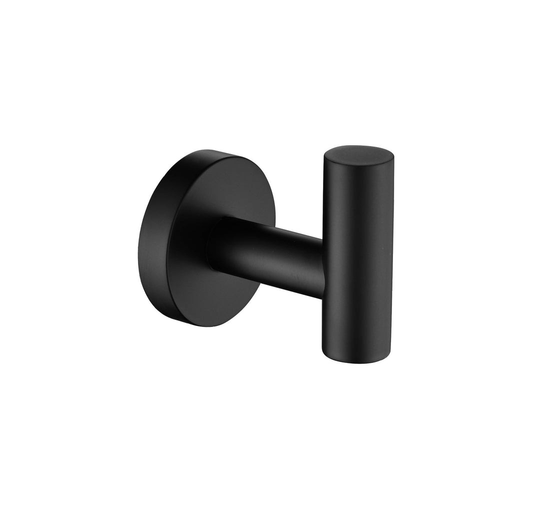 Bathroom Towel Hook Robe Hook Shower Kitchen Wall matte black-stainless steel