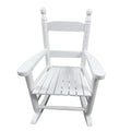 Children'S Rocking White Chair Indoor Or Outdoor Suitable For Kids Durable White Solid Wood