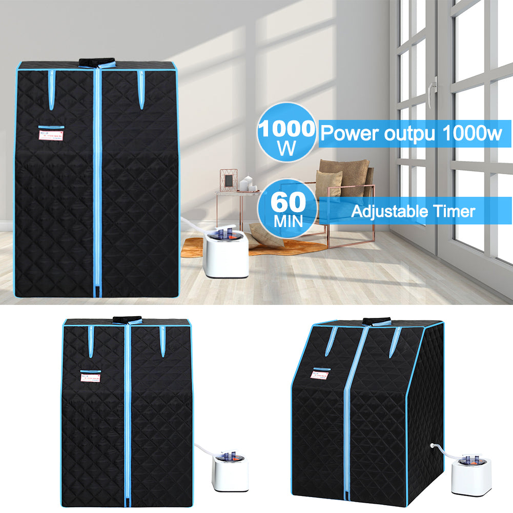 Portable Half Body Black Steam Sauna Tent For