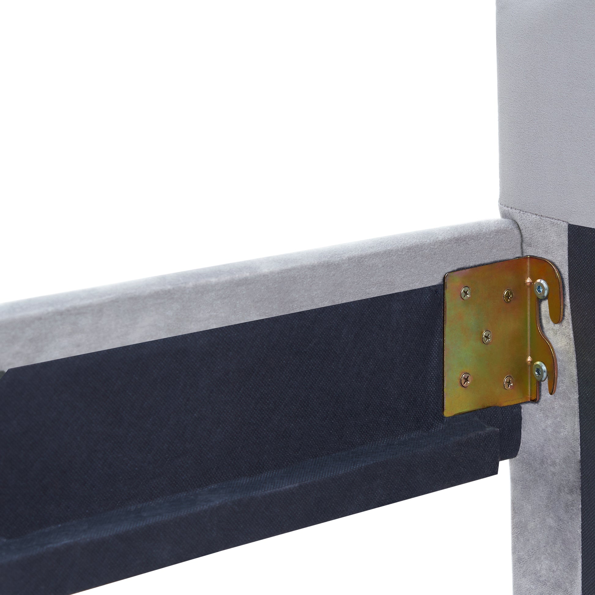 Twin Size Upholstered Daybed With Drawers, Wood Slat Support, Gray Gray Velvet