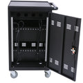 Mobile Charging Cart And Cabinet For Tablets Laptops 35 Device B30Plus Matt Black Steel Metal