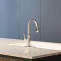 Pull Down Touchless Single Handle Kitchen Faucet Brushed Nickel Zinc