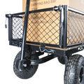 Wagon Cart Garden cart trucks make it easier to black-metal