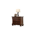 Baltimore Wood Nightstand With Hidden Jewelry Drawer In Dark Walnut Walnut 3 Drawers Bedroom Transitional Wood