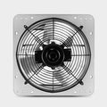 Ipower 10 Inch Shutter Exhaust Fan Aluminum,115 V, 60Hz, 63W, 0. 52A, 1630Rpm, 705Cfm, Silver Silver Aluminium