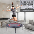 40 Inch Mini Exercise Trampoline For Adults Or Kids Indoor Fitness Rebounder Trampoline With Safety Pad Max Black Steel