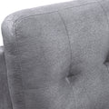 Orisfur. Sectional Sofa With Reversible Chaise Lounge, L Shaped Couch With Storage Ottoman And Cup Holders Antique Gray Foam Velvet