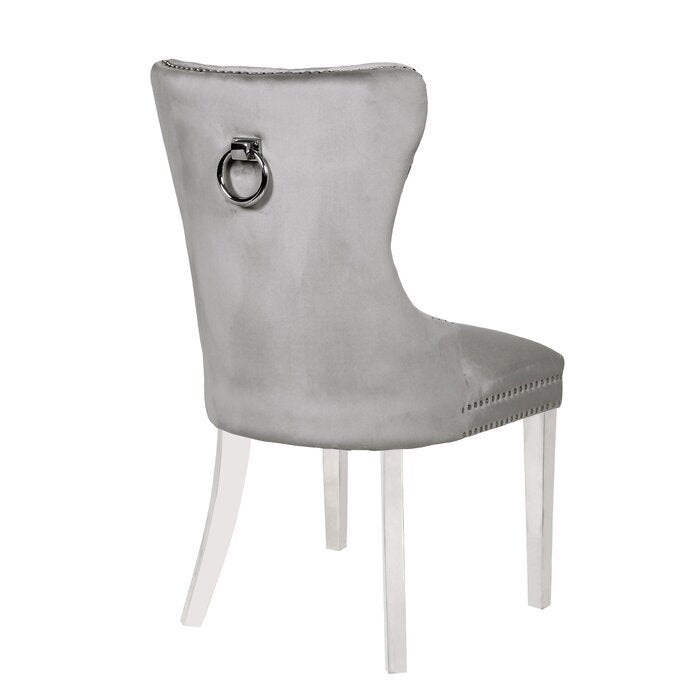Erica 2 Piece Stainless Steel Legs Chair Finish with light grey-dining room-wipe