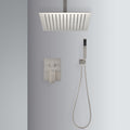 Ceiling Mounted Shower System Combo Set With Handheld And 12