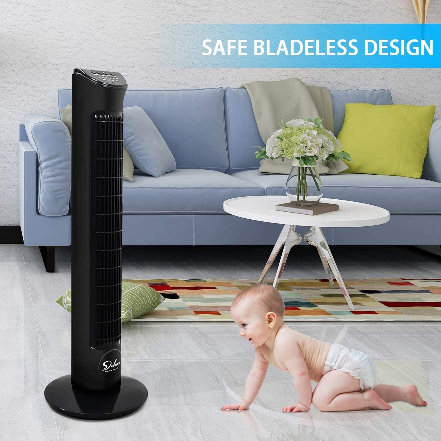 Simple Deluxe 32 Electric Oscillating Tower Fan