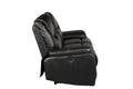 Hong Kong Power Reclining Sofa made with Faux Leather black-faux leather-wood-primary living