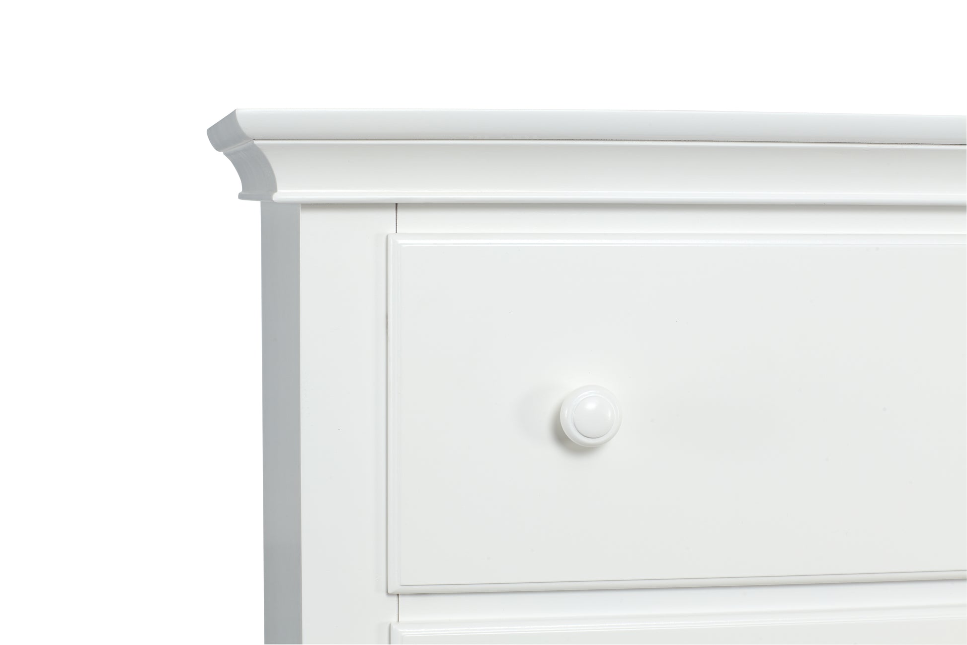 Universal 6 Drawer Dresser White White Solid Wood