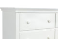 Universal 6 Drawer Dresser White White Solid Wood