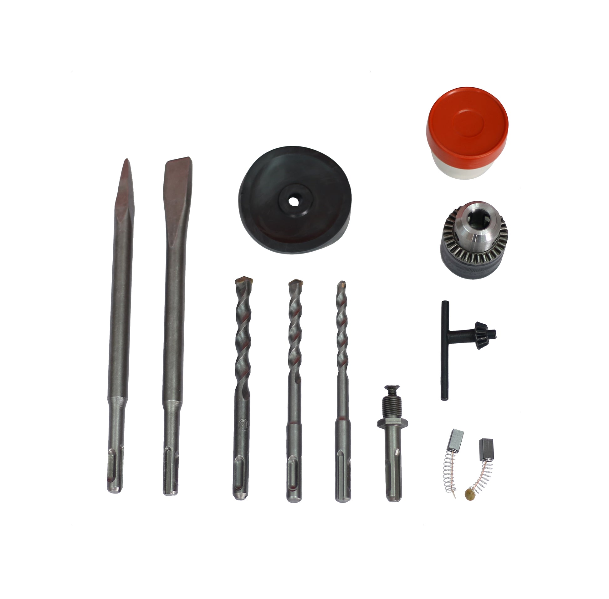 Rotary Hammer 1100W Red Black 1 1 2" Sds Plus Rotary Hammer Drill 3 Functions Black Red Metal