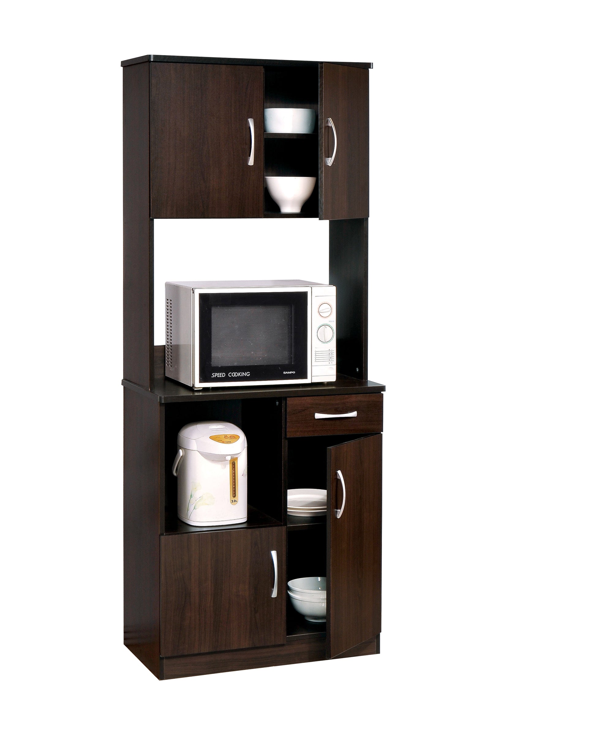 Quintus Kitchen Cabinet In Espresso 12258Kit Espresso Solid Wood