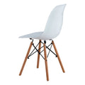 Chair,Set Of 4,Kd Leg White Plastic