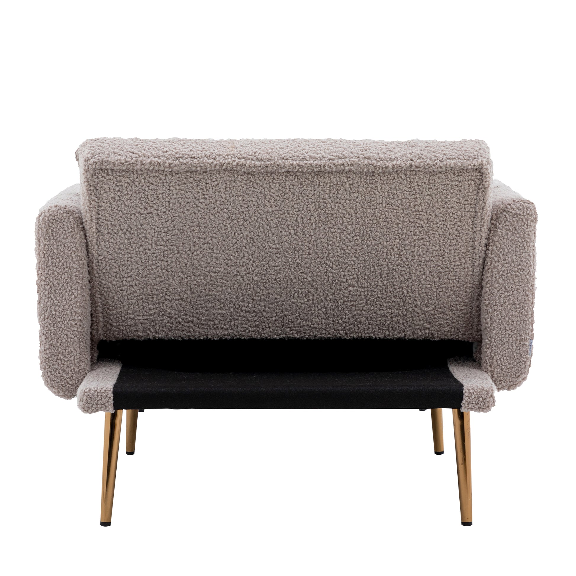 Coolmore Fashionable And Classic Style Chaise Lounge Chair Accent Chair For Living Room, Bedroom Grey Teddy Grey Teddy Foam Teddy