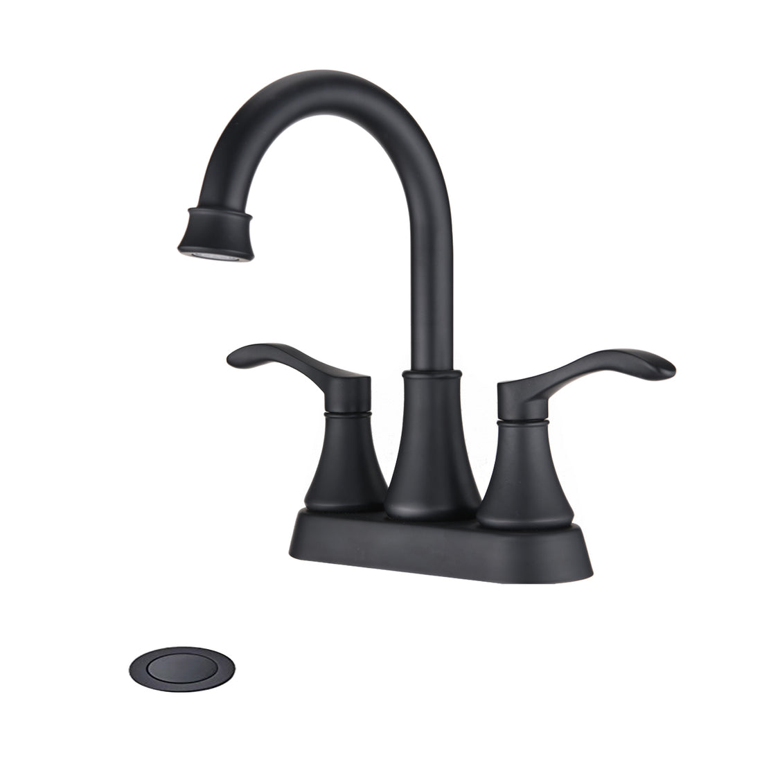 2 Handle Lavatory Faucet Bathroom Sink Faucet Black Brass