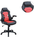 Office Chair Upholstered 1pc Comfort Chair Relax black+red-office-contemporary-modern-office