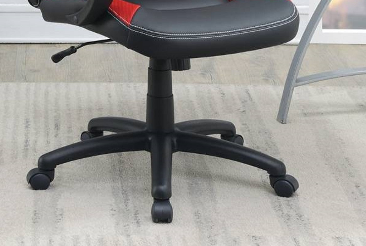 Office Chair Upholstered 1pc Cushioned Comfort Chair black-office-contemporary-mid-century