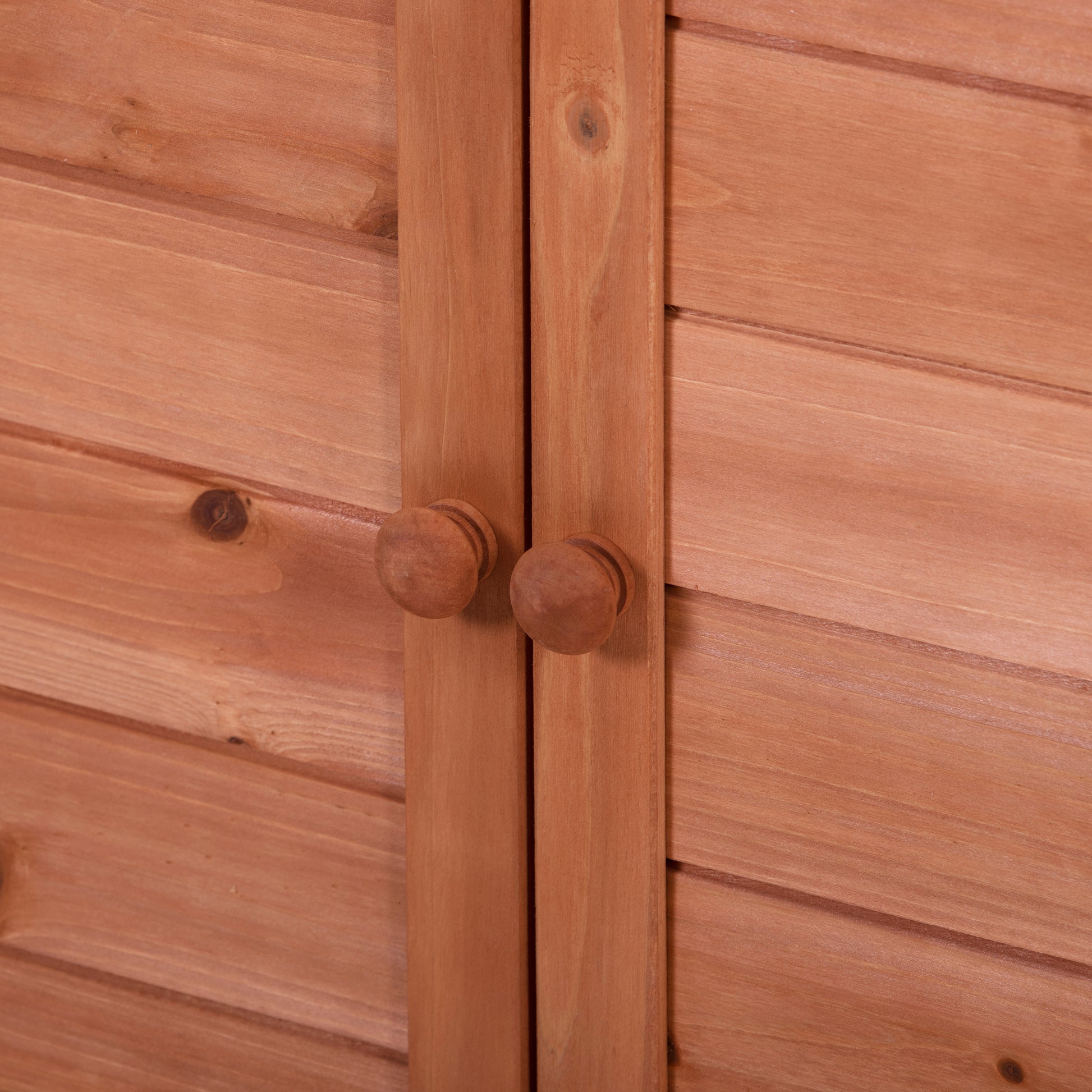 Outdoor 39" Potting Bench Table, Rustic Garden Wood Workstation Storage Cabinet Garden Shed With 2 Tier Shelves And Side Hook, Orange Orange Garden & Outdoor Casual Wood Solid Wood