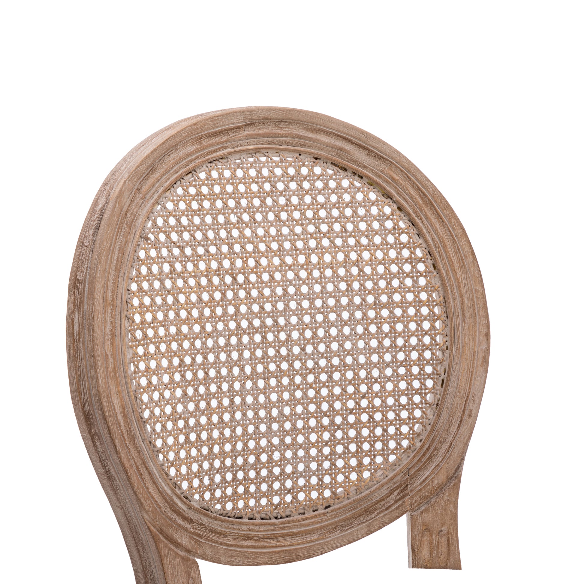 Hengming French Country Wooden Barstools Rattan Back With Upholstered Seatingbeige And Natural Beige Foam Fabric