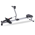 Yssoa Fitness Rowing Machine Rower Ergometer, With 12 Levels Of Adjustable Resistance, Digital Monitor And 260 Lbs Of Maximum Load, Black Black Steel