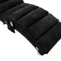 Coolmore Linen Chaise Lounge Indoor Chair, Modern Long Lounger For Office Or Living Room Black Polyester