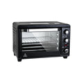 Simple Deluxe Toaster Oven With 20Litres Capacity,Compact Size Countertop Toaster, Easy To Control With Timer Bake Broil Toast Setting, 1200W, Stainless Steel,16X11In,Black,Extra Large Black Metal