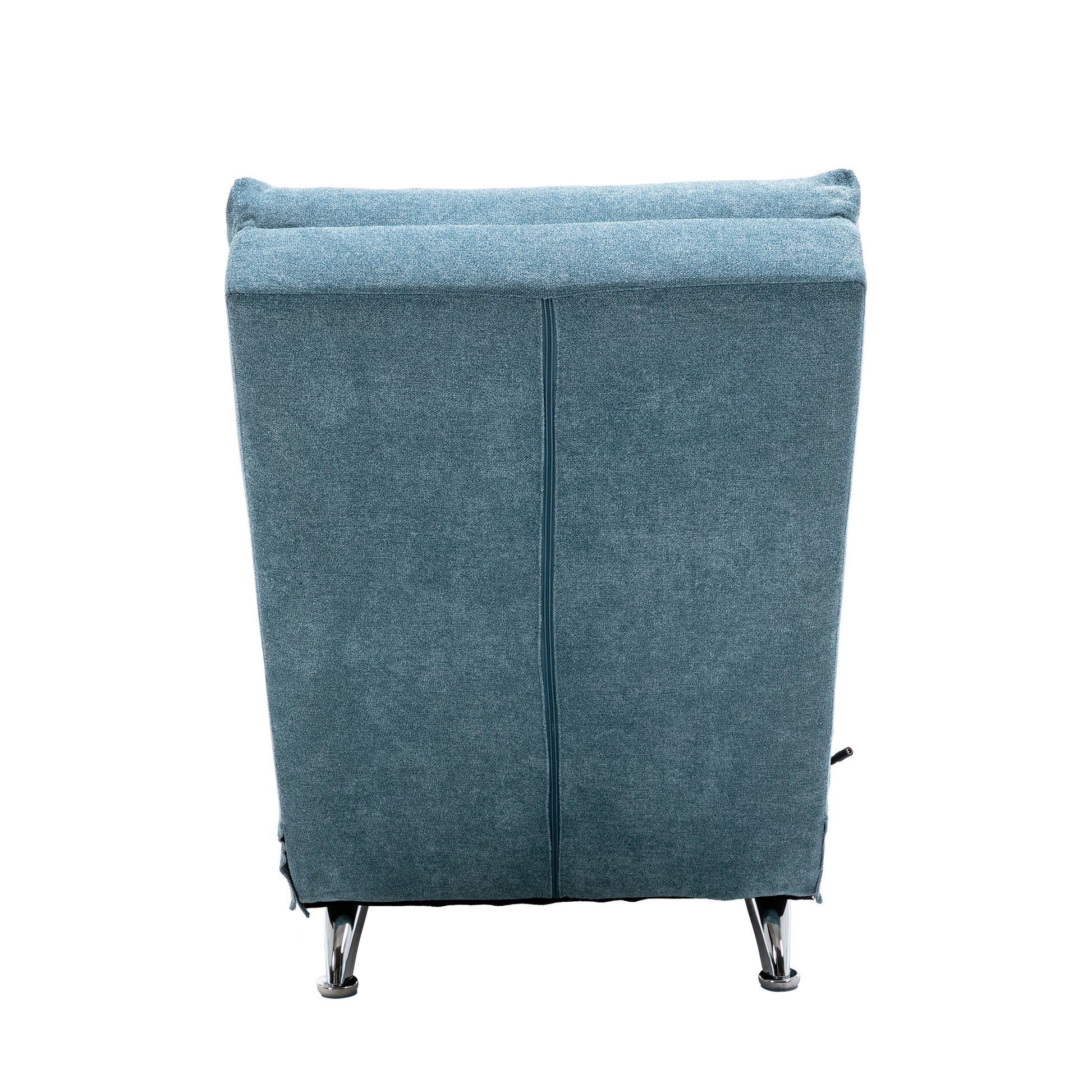 Coolmore Linen Massage Chaise Lounge Indoor With Remote Control,Ergonomic Electric Massage Long Lounger With 5 Modes For Office, Living Room,Bedroom Blue Blue Foam Linen