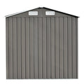 Patio 6Ft X4Ft Bike Shed Garden Shed, Metal Storage Shed With Lockable Door, Tool Cabinet With Vents And Foundation For Backyard, Lawn, Garden, Gray No Gray Weather Resistant Frame Garden & Outdoor Casual Steel Steel