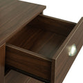 Home Office Computer Desk With Hutch,Walnut Walnut Particle Board