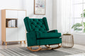 Coolmore Living Room Comfortable Rocking Chair Accent Chair Emerald Polyester