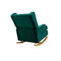 Coolmore Living Room Comfortable Rocking Chair Accent Chair Emerald Polyester